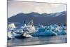 Jškulsarlon - Glacier Lagoon in Morning Light-Catharina Lux-Mounted Photographic Print