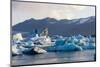 Jškulsarlon - Glacier Lagoon in Morning Light-Catharina Lux-Mounted Photographic Print