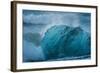 Jškulsarlon, Iceberg Remains on the Atlantic Beach-Catharina Lux-Framed Photographic Print