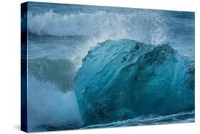 Jškulsarlon, Iceberg Remains on the Atlantic Beach-Catharina Lux-Stretched Canvas