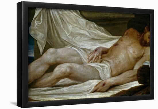 Juan Antonio de Frías y Escalante / 'Dead Christ', 1663, Spanish School, Oil on canvas, 84 cm x ...-JUAN ANTONIO DE FRÍAS Y ESCALANTE-Framed Poster