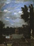 Grand Pond of the Buen Retiro, c.1657-Juan Bautista Martinez del Mazo-Framed Giclee Print