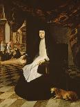 Portrait of Queen Mariana of Spain (B.1631) in Mourning, 1666-Juan Bautista Martinez del mazo-Giclee Print