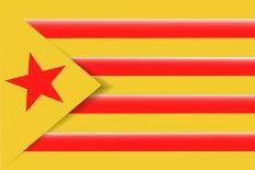 Red Estelada Flag-Juan Carlos B.-Stretched Canvas