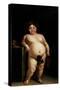 Juan Carreño de Miranda / ''The Monster', nude, or Bacchus', ca. 1680, Spanish School, Oil on c...-JUAN CARREÑO DE MIRANDA-Stretched Canvas