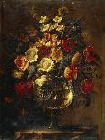 Flowers in a Glass Vase on a Rock-Juan de Arellano-Giclee Print