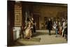 Juan de Austria's Presentation to Emperor Carlos V in Yuste, 1869-Eduardo Rosales-Stretched Canvas