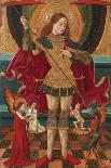 The Archangel Michael Weighing the Souls of the Dead-Juan de la Abadía the Elder-Framed Stretched Canvas