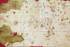 19th Century Copy of the Nautical Planisphere, 1500-Juan de la Cosa-Framed Stretched Canvas