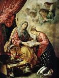 Santa Ana Enseñando a Leer a La Virgen-Juan De Las Roelas-Giclee Print