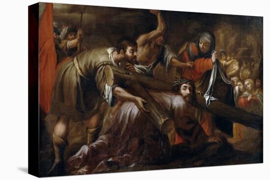 Juan de Valdés Leal / 'Jesus Christ on the way to Calvary and Veronica', ca. 1660, Spanish Scho...-JUAN DE VALDES LEAL-Stretched Canvas