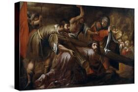 Juan de Valdés Leal / 'Jesus Christ on the way to Calvary and Veronica', ca. 1660, Spanish Scho...-JUAN DE VALDES LEAL-Stretched Canvas