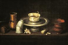 Still Life with a Bowl of Chocolate, or Breakfast with Chocolate, circa 1640-Juan De Zurbaran-Framed Giclee Print