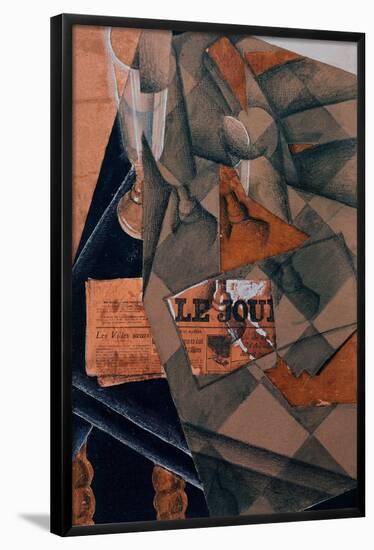 JUAN GRIS/ CUBIST STILL LIFE, 20TH CENTURY. Location: COLEGIO SMITH, NORTHAMPTON-JUAN GRIS-Framed Poster