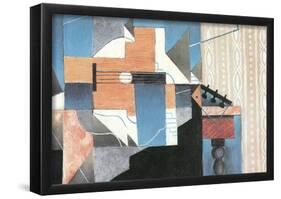 Juan Gris Guitar on a Table Cubism Art Print Poster-null-Framed Poster