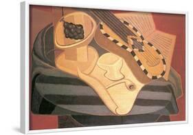 Juan Gris Guitar with Ornaments Cubism Art Print Poster-null-Framed Poster