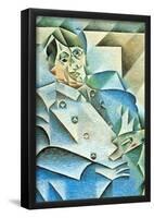 Juan Gris Homage to Pablo Picasso Cubism Art Print Poster-null-Framed Poster