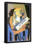 Juan Gris Newspapers and Fruit Bowl Cubism Art Print Poster-null-Framed Poster