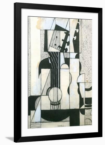 Juan Gris Still Life with Guitar Cubism-Juan Gris-Framed Art Print