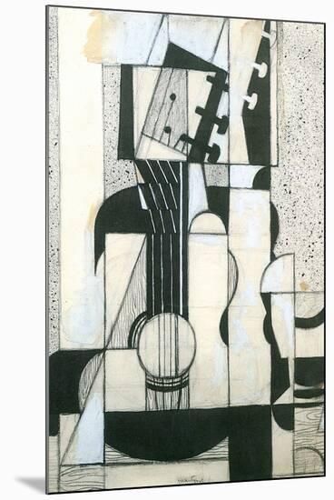 Juan Gris Still Life with Guitar Cubism-Juan Gris-Mounted Art Print
