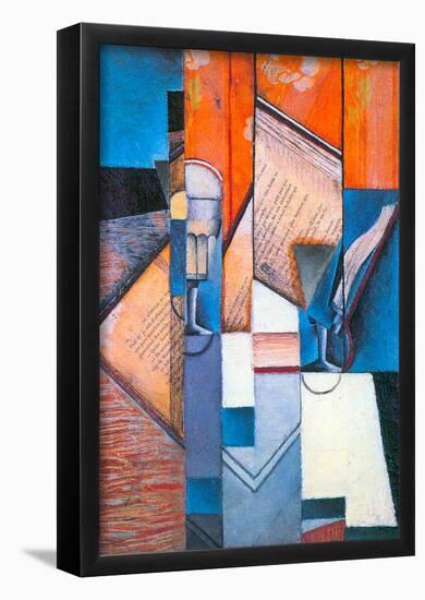 Juan Gris The Book #2 Cubism Print Poster-null-Framed Poster