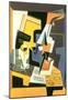 Juan Gris Violin and Glass Art Print Poster-null-Mounted Poster