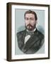 Juan Jose Latorre (1846-1912). Portrait. Colored Engraving.-Tarker-Framed Photographic Print