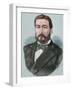 Juan Jose Latorre (1846-1912). Portrait. Colored Engraving.-Tarker-Framed Photographic Print