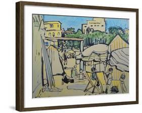 Juan-Les-Pins-George Leslie Hunter-Framed Giclee Print