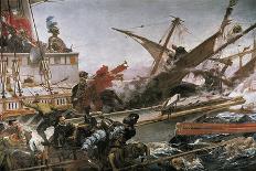 Naval Battle of Lepanto-Juan Luna Y Novicio-Stretched Canvas