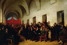 Cabildo in Session, May 22, 1810-Juan Manuel Blanes-Stretched Canvas