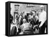 Juan Manuel Fangio at the Wheel of a V16 BRM, 1960s-null-Framed Stretched Canvas