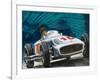 Juan Manuel Fangio Driving a Mercedes-Benz-English School-Framed Giclee Print