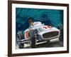 Juan Manuel Fangio Driving a Mercedes-Benz-English School-Framed Giclee Print