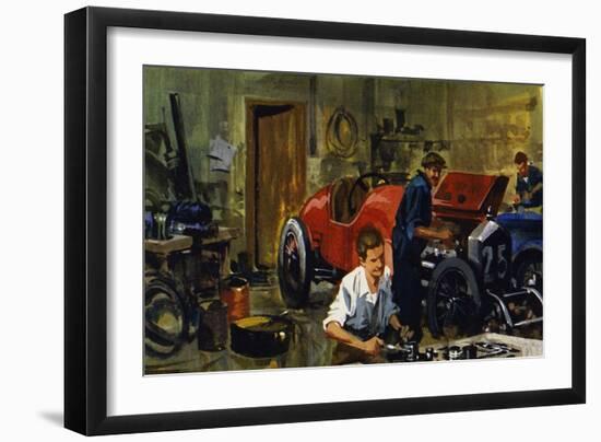 Juan-Manuel Fangio Was an Apprentice to Racing Driver Viggiano-Ferdinando Tacconi-Framed Giclee Print