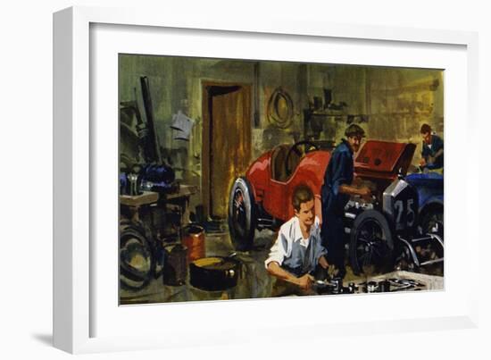 Juan-Manuel Fangio Was an Apprentice to Racing Driver Viggiano-Ferdinando Tacconi-Framed Giclee Print