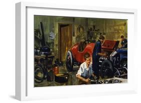 Juan-Manuel Fangio Was an Apprentice to Racing Driver Viggiano-Ferdinando Tacconi-Framed Giclee Print