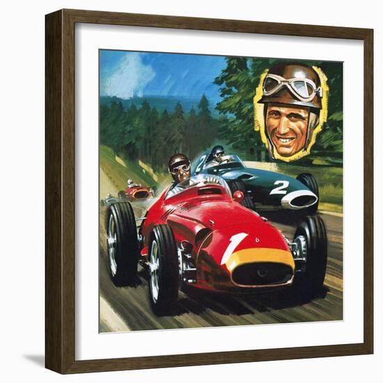 Juan Manuel Fangio-Wilf Hardy-Framed Giclee Print