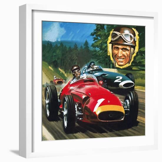 Juan Manuel Fangio-Wilf Hardy-Framed Giclee Print