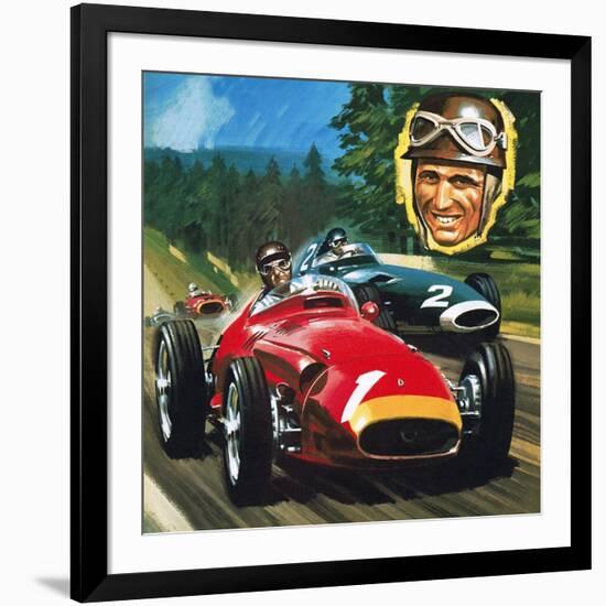 Juan Manuel Fangio-Wilf Hardy-Framed Giclee Print