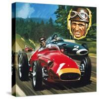 Juan Manuel Fangio-Wilf Hardy-Stretched Canvas