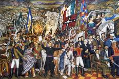 Mexico: 1810 Revolution-Juan O'Gorman-Stretched Canvas
