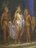 Hernan Cortes, La Malinche and Bartolome De Las Casas-Juan Ortega-Framed Stretched Canvas