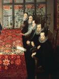 Spanish Delegation, Detail from Conference at Somerset House in August 1604-Juan Pantoja De La Cruz-Giclee Print