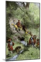 Juan Ponce de Leon's Expedition Searching for the Fountain of Youth in Florida, c.1500-null-Mounted Giclee Print