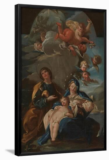 Juan Ramírez de Arellano / 'Saint Anne, the Virgin and the Christ Child'. 1760 - 1770. Oil on ca...-JUAN RAMIREZ DE ARELLANO-Framed Poster
