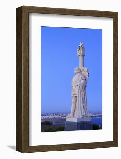 Juan Rodriguez Cabrillo Statue-Richard Cummins-Framed Photographic Print