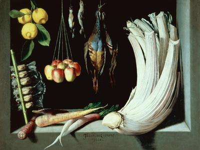 Still Life with Dead Birds, Fruit and Vegetables, 1602