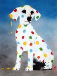 Damien's Dotty Spotty Dawg - Pink-Juan Sly-Art Print