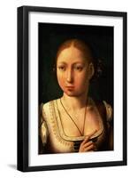 Juana or Joanna of Castile, Called "The Mad" (1479-1555) Daughter of Ferdinand II of Aragon-Juan de Flandes-Framed Giclee Print